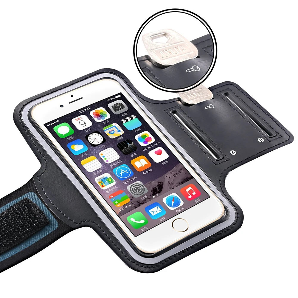 Outdoor Sports Phone Holder Touch Screen Armband Case Phone Universal Gym Running Phone Bag Arm Band Case 4-6.5 Inch Arm Bag