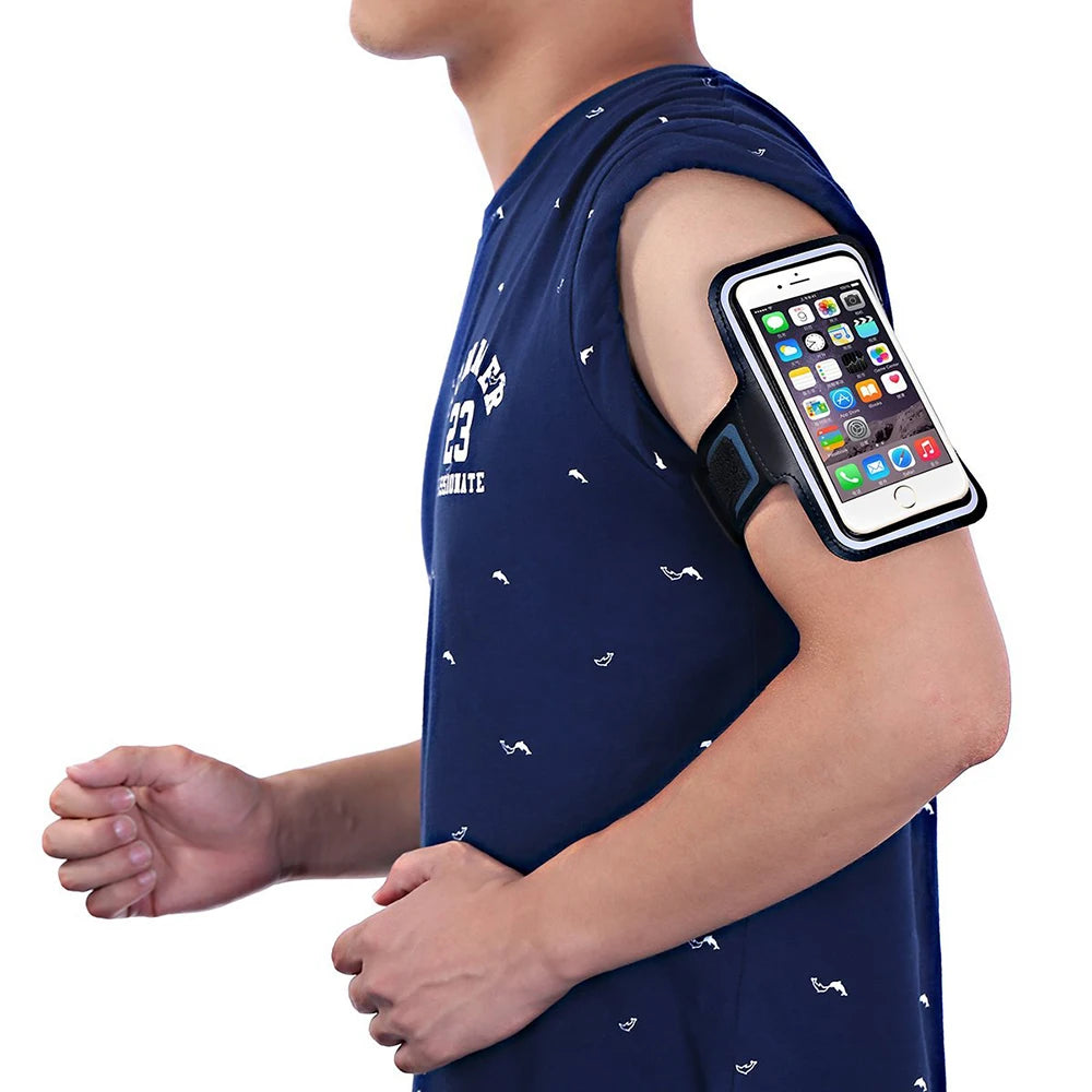 Outdoor Sports Phone Holder Touch Screen Armband Case Phone Universal Gym Running Phone Bag Arm Band Case 4-6.5 Inch Arm Bag