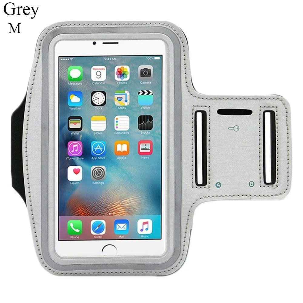 Outdoor Sports Phone Holder Touch Screen Armband Case Phone Universal Gym Running Phone Bag Arm Band Case 4-6.5 Inch Arm Bag