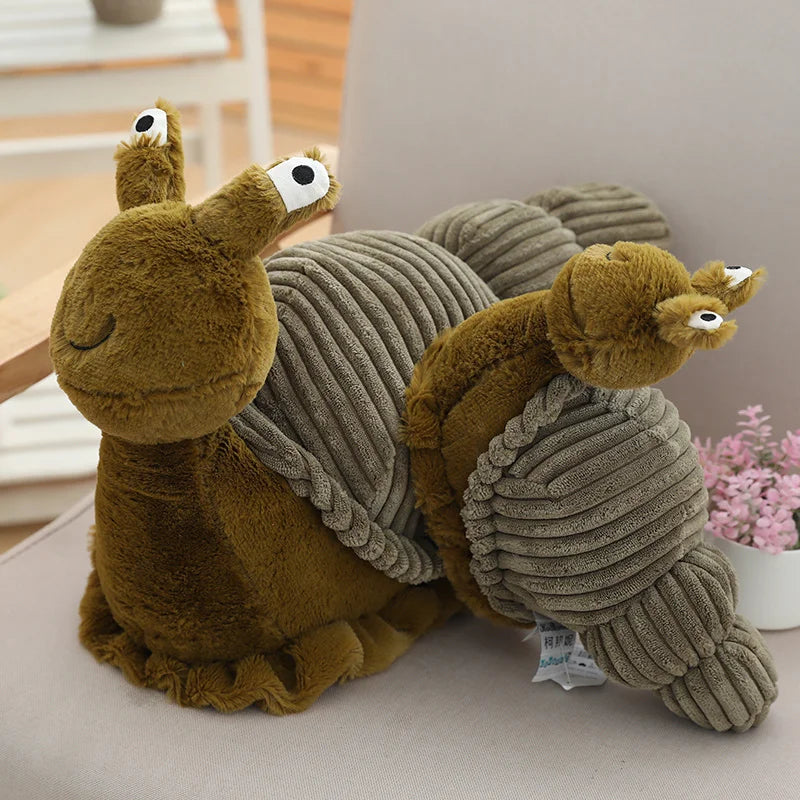 Cute 28cm 40cm Plush Snail Toy Stuffed Lifelike Insect Soft Doll Kids Toys