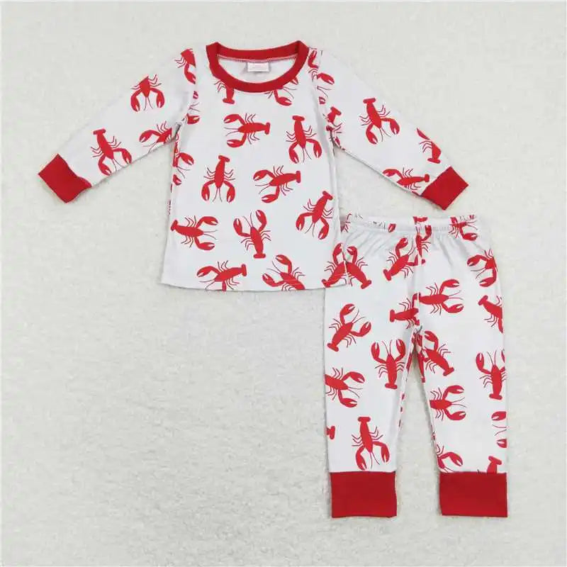 Bamboo Baby Boy/Toddler Long Sleeves Pullover Shirts Pants Set Pajamas Fall Outfit Sleepwear