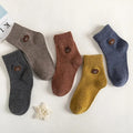 5Pairs/Lot Cartoon or Stripe Kids Socks. Girls/Boys Cotton Spring Autumn Toddler Knitted Children Socks For 1-8Years