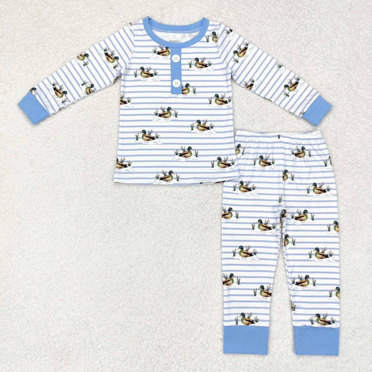 Bamboo Baby Boy/Toddler Long Sleeves Pullover Shirts Pants Set Pajamas Fall Outfit Sleepwear