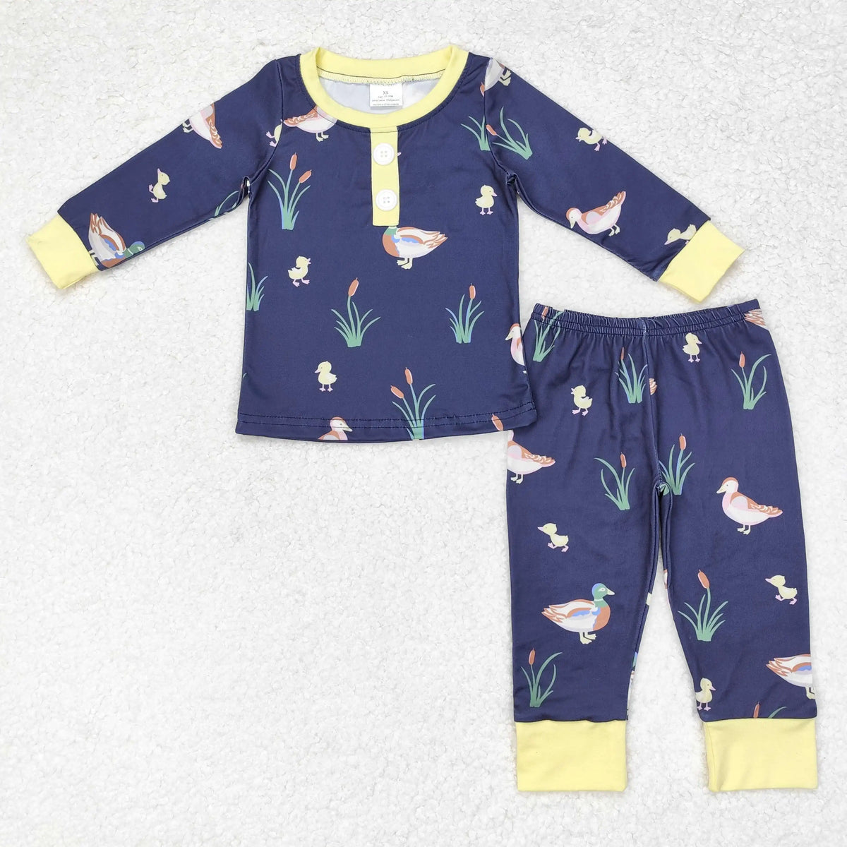 Bamboo Baby Boy/Toddler Long Sleeves Pullover Shirts Pants Set Pajamas Fall Outfit Sleepwear