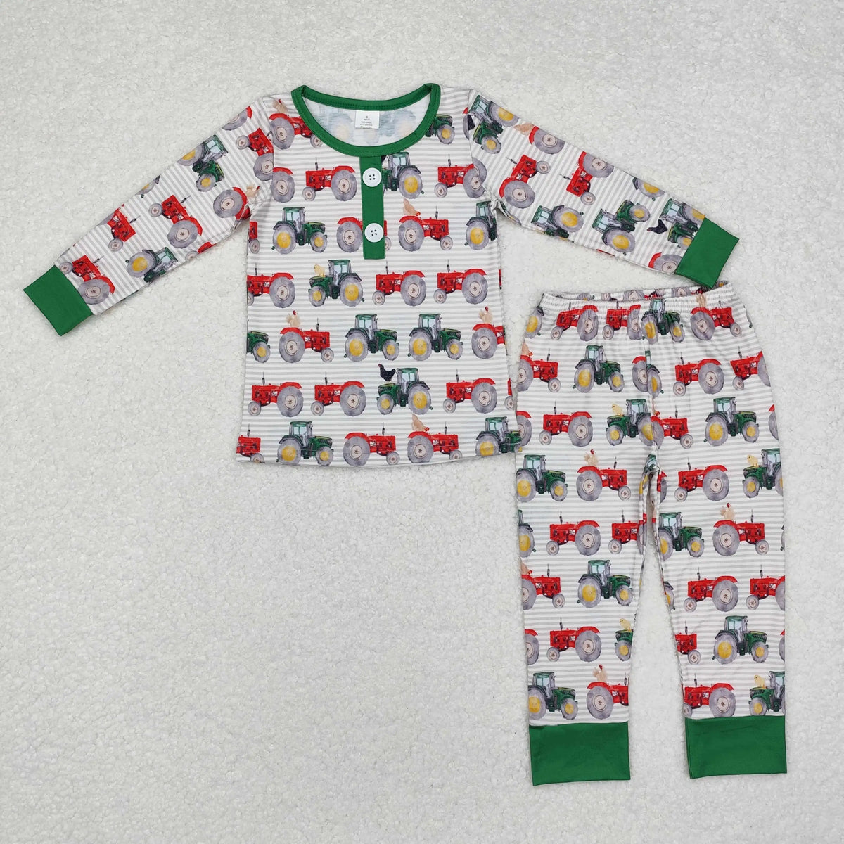 Bamboo Baby Boy/Toddler Long Sleeves Pullover Shirts Pants Set Pajamas Fall Outfit Sleepwear