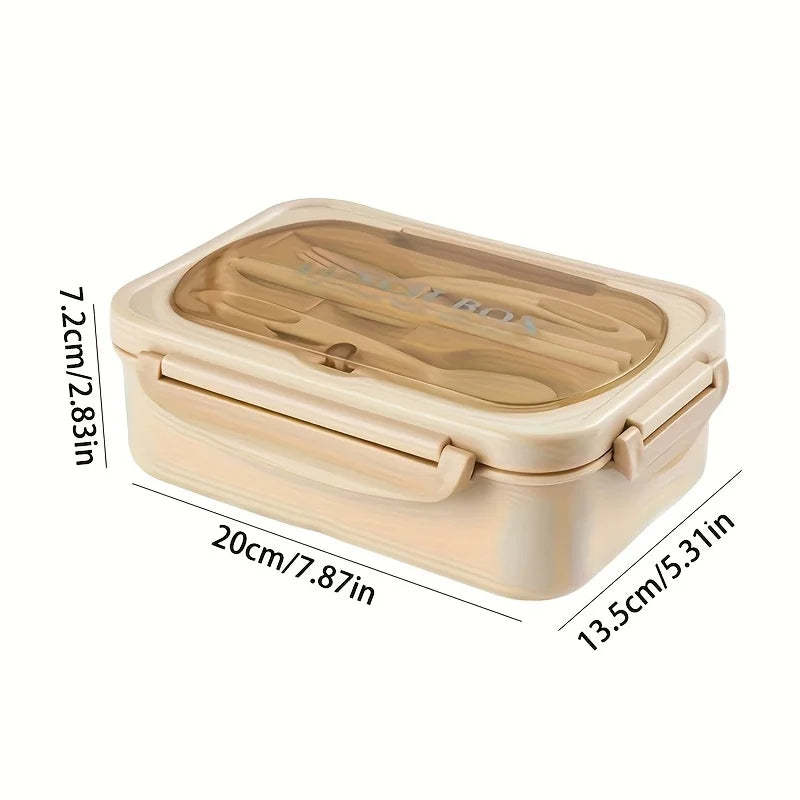 1pc Insulated Lunch Box, Bento Box for Students or Adults, Portable Sealed Compartment Lunch Container for Microwave