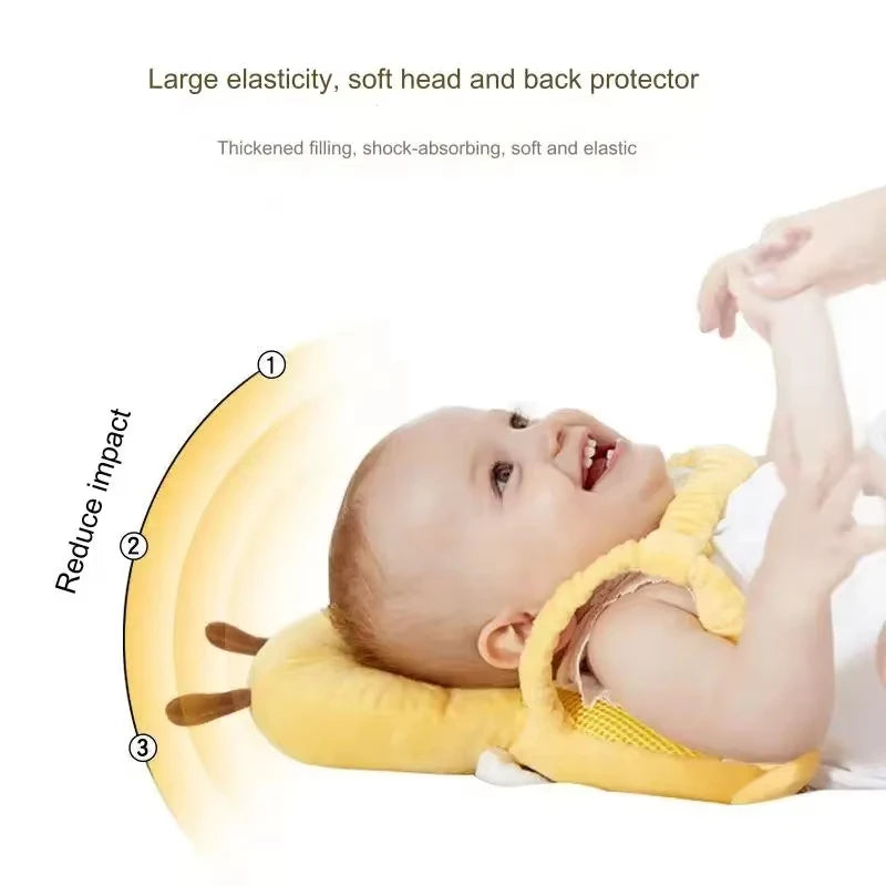 Head Back Protector Baby Protect Pillow Learn Walk Head Protector Cushion Anti Fall Backward Cap Carry Cartoon Kids Safe