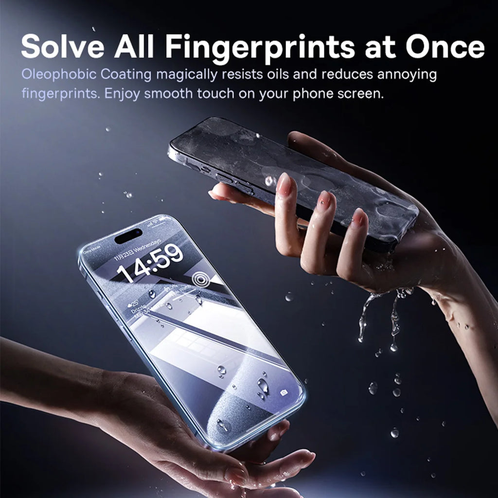 Baseus Tempered Glass for iPhone 17 16 Pro Max Screen Protector for iPhone 15 14 Pro Max Clear Edge Anti-Peeping Protective Film