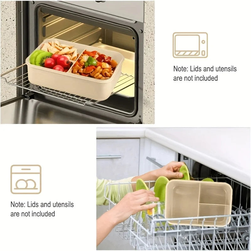 1pc Insulated Lunch Box, Bento Box for Students or Adults, Portable Sealed Compartment Lunch Container for Microwave