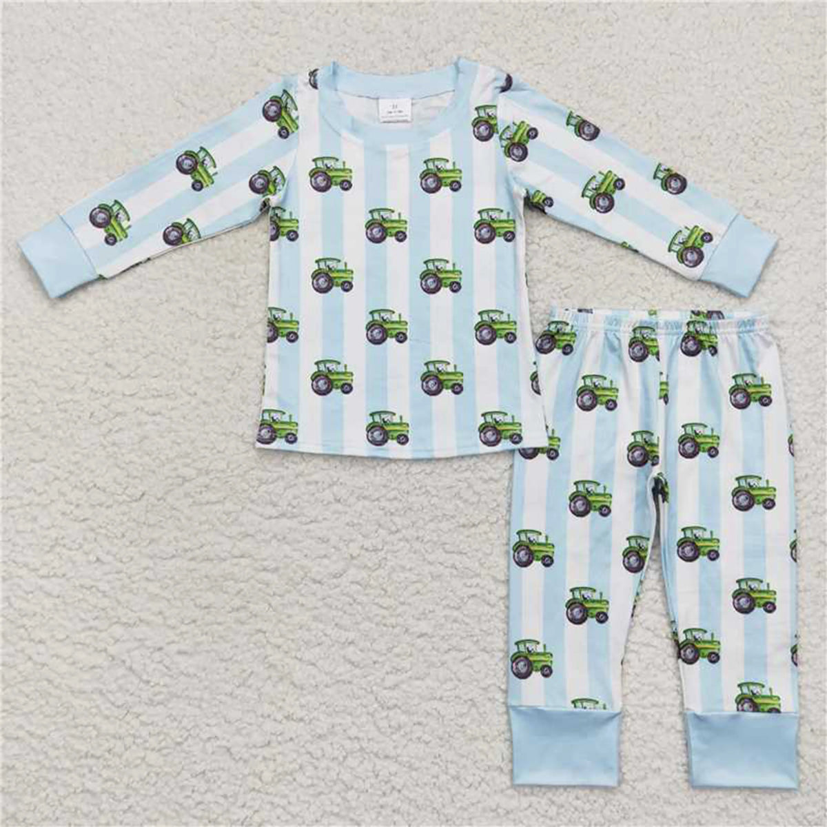 Bamboo Baby Boy/Toddler Long Sleeves Pullover Shirts Pants Set Pajamas Fall Outfit Sleepwear