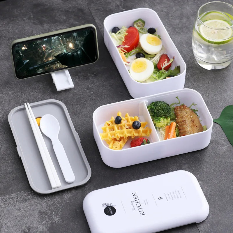 Lunch Box Eco Friendly Food Container Bento Microwave Heated Lunchbox Meal Prep Containers