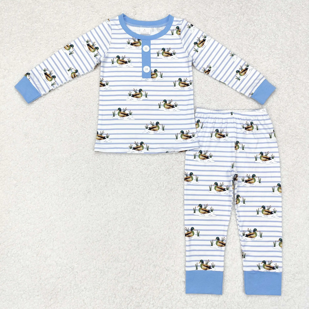 Bamboo Baby Boy/Toddler Long Sleeves Pullover Shirts Pants Set Pajamas Fall Outfit Sleepwear