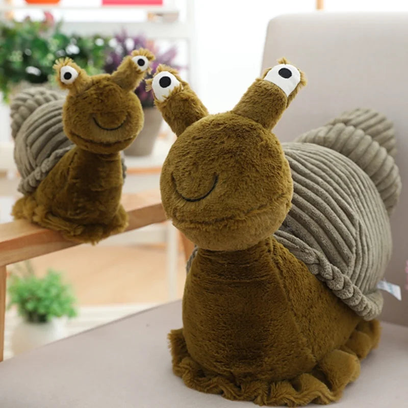 Cute 28cm 40cm Plush Snail Toy Stuffed Lifelike Insect Soft Doll Kids Toys