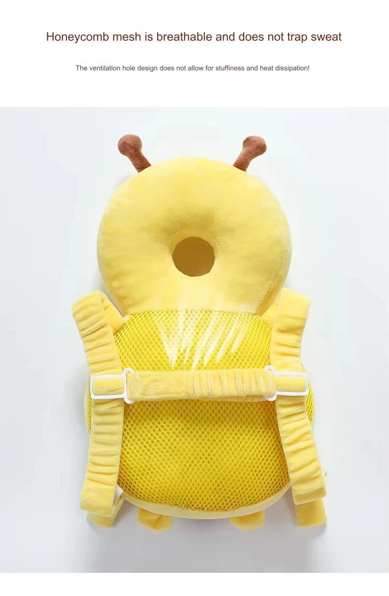 Head Back Protector Baby Protect Pillow Learn Walk Head Protector Cushion Anti Fall Backward Cap Carry Cartoon Kids Safe
